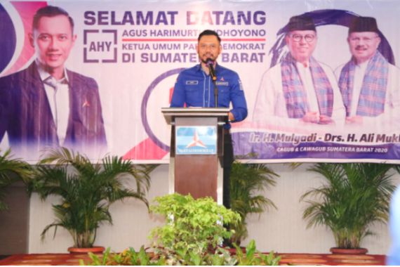 AHY Kerahkan Semua Kekuatan demi Kemenangan Mulyadi-Ali Mukhni di Sumbar - JPNN.COM