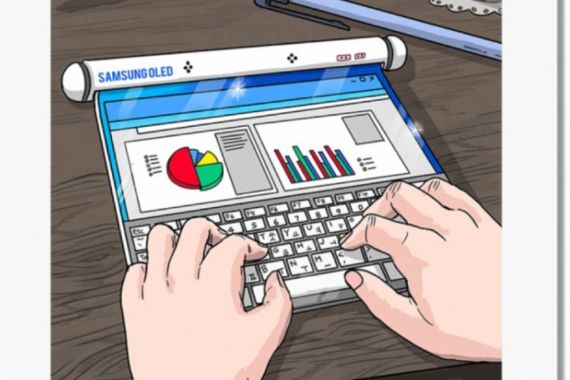 Susul Oppo, Samsung Pamerkan Konsep Ponsel Layar Gulung dan Lipat Tiga - JPNN.COM