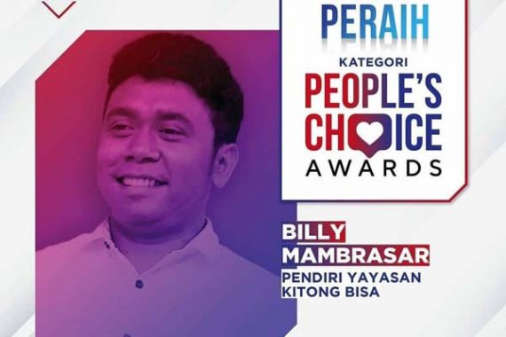 Billy Mambrasar Meraih People Choice Awards 2020 - JPNN.COM