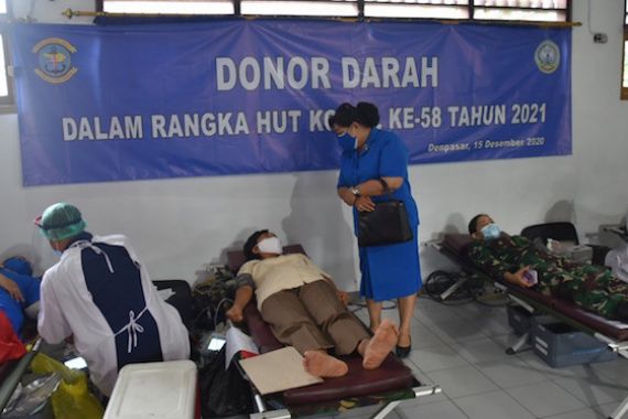 Jelang HUT Ke-58 Kowal, Lanal Denpasar Gelar Donor Darah - JPNN.COM