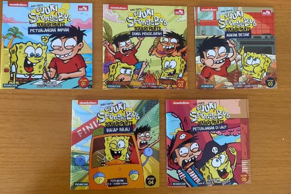 Buku Cerita 'Si Juki x SpongeBob SquarePants' Diluncurkan   - JPNN.COM