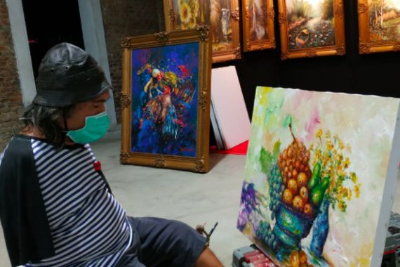 1.000 Lukisan Dipamerkan di Rest Area Banjaratma Tol PPTR - JPNN.COM
