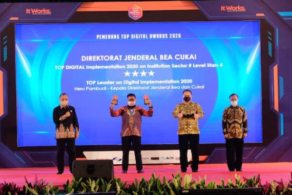 Bea Cukai Raih Dua Penghargaan Top Digital Awards 2020 - JPNN.COM