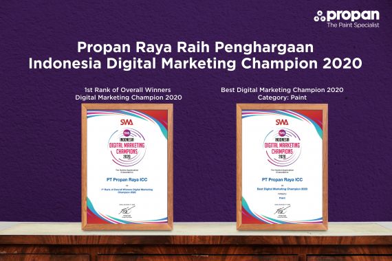 Propan Raya Jadi yang Terbaik di Ajang Indonesia Digital Marketing Champions 2020 - JPNN.COM