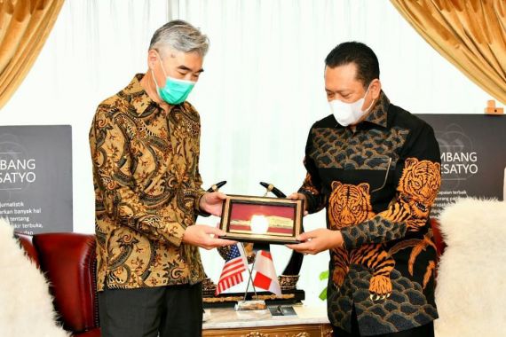 Terima Dubes AS untuk Indonesia, Ketua MPR Dorong Kerja Sama Pengadaan Vaksin Covid-19 - JPNN.COM
