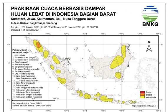 BNPB Beri Peringatan, Aceh dan Sumut Siaga, 26 Provinsi Lain Waspada - JPNN.COM