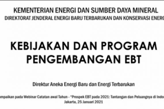 Saatnya Dorong Pemanfaatan Energi Baru Terbarukan - JPNN.COM