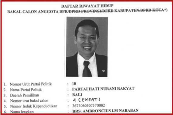 Inilah Sosok Ambroncius Nababan, Politikus Rasialis Penyebar Meme Pigai - JPNN.COM