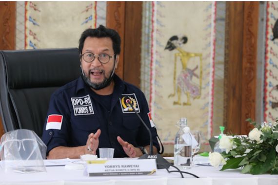 Pimpin RDP Komite II DPD RI - Kementerian ESDM, Begini Pernyataan Yorrys Raweyai - JPNN.COM