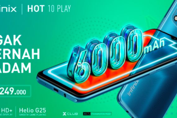 Dibekali Kapasitas Baterai Jumbo, INFINIX HOT 10 PLAY Resmi Dirilis, Sebegini Harganya - JPNN.COM