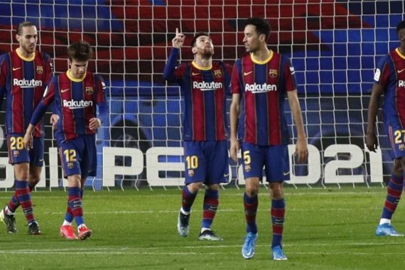 Barcelona Mengamuk, Lionel Messi Nyaris Cetak Hat-trick - JPNN.COM