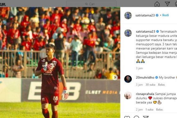 Satria Tama Hengkang dari Madura United, Ada Apa? - JPNN.COM