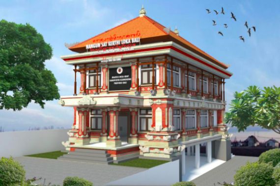 Waskita Karya Bangun Gedung Majelis Desa Adat di Kabupaten Klungkung Bali - JPNN.COM