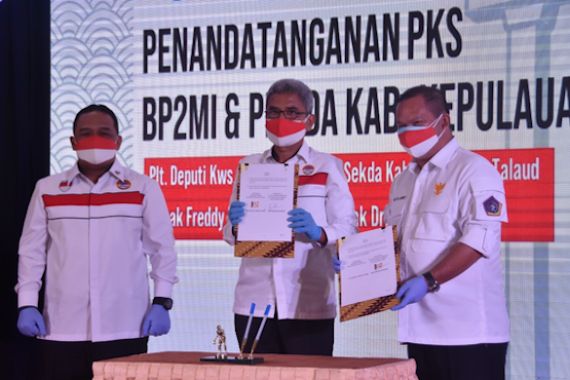 BP2MI Teken Kerja Sama dengan Pemda Talaud dan PT Takumi Koba Indonesia - JPNN.COM