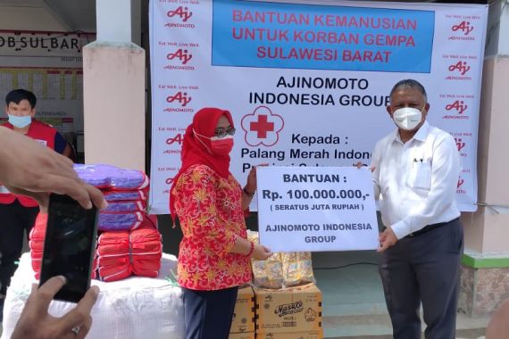 Ajinomoto-PMI Berikan Donasi untuk Korban Bencana Alam di Kalsel & Sulbar - JPNN.COM