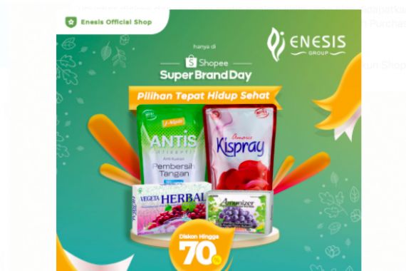 Meriahkan Shopee Brand Day 2021, Enesis Group Beri Diskon 70 Persen - JPNN.COM