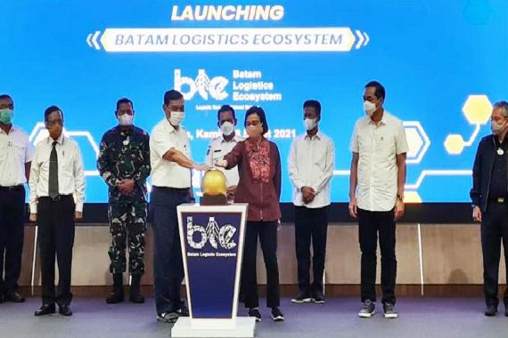 Launching BLE Batam Bersama Luhut Panjaitan, Sri Mulyani Ingat Arahan Presiden Jokowi - JPNN.COM