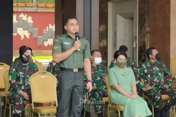 Istri KSAD Jenderal Andika Punya Panggilan Khusus untuk Serda Manganang - JPNN.COM