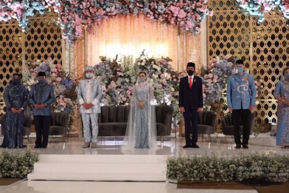 Presiden Jokowi dan Airlangga Jadi Saksi Nikah Putri Politikus Golkar Idris Laena - JPNN.COM