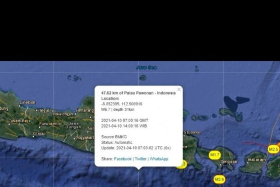 Jawa Timur Diguncang Gempa, Warga Berlarian Keluar Rumah - JPNN.COM