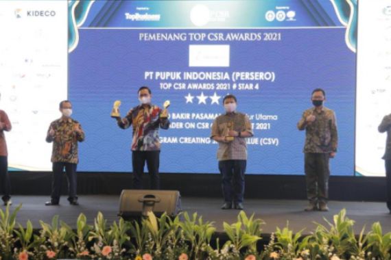PT Pupuk Indonesia Boyong 3 Penghargaan dalam TOP CSR 2021 - JPNN.COM