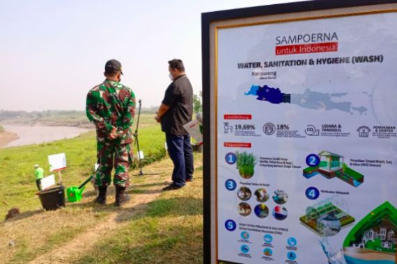Hijaukan Bantaran Sungai Citarum, Yayasan Senyum Untuk Negeri Luncurkan Program WASH - JPNN.COM