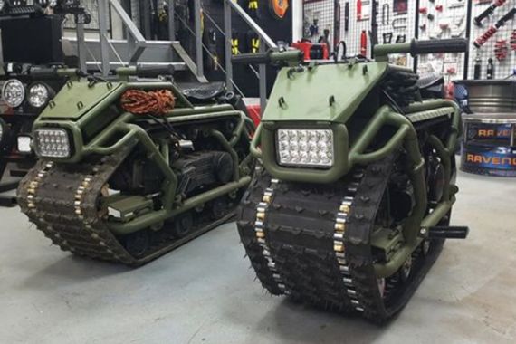 Insinyur Rusia Sulap Skutik Menjadi Tank Mini, Namanya Hamyak - JPNN.COM