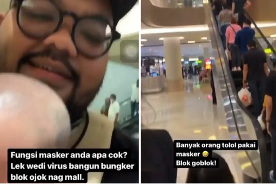 Pria Berewok di Mal Pakuwon Surabaya Bilang Orang Pakai Masker Goblok, Siap-Siap Saja - JPNN.COM