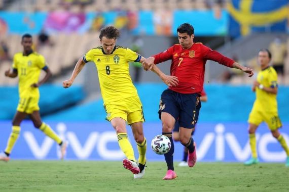 Tampil Kurang Gereget di EURO 2020, Alvaro Morata Dapat Ancaman dari Fan - JPNN.COM