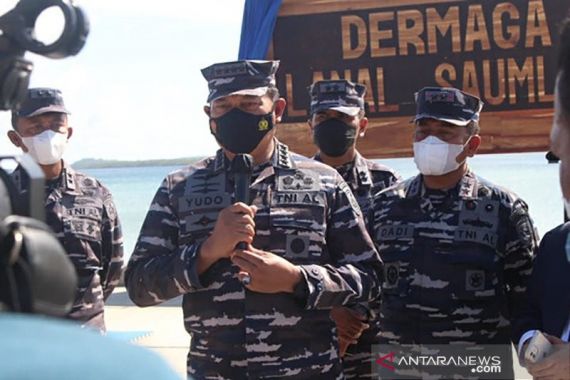 Laksamana Yudo Mengajak Pemuda di Perbatasan Bergabung dengan TNI AL - JPNN.COM