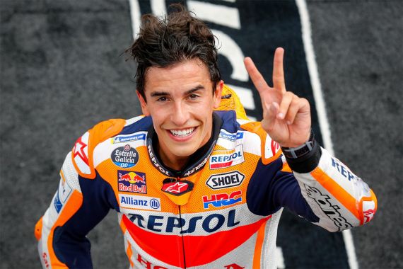 FP2 MotoGP Belanda: Marquez Terpelanting, Terbanting, Lalu Terguling - JPNN.COM