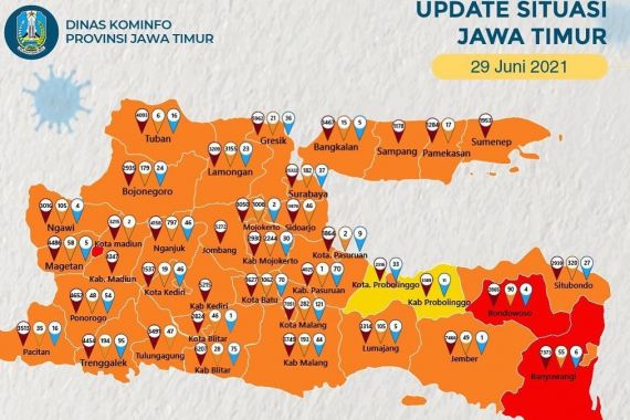 Bangkalan Sudah Oranye, Giliran 3 Wilayah Ini Jadi Zona Merah Covid-19 - JPNN.COM