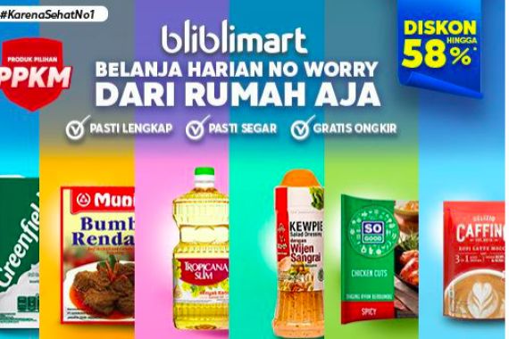 Ajak Masyarakat Tetap Tenang di Rumah, Blibli Hadirkan Ketersediaan Makanan & Produk Kesehatan - JPNN.COM