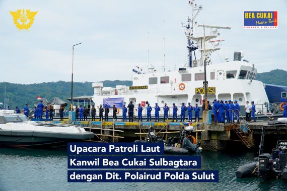 Bea Cukai dan Polairud Gelar Patroli Laut Bersama Mengawai Perairan Sulut - JPNN.COM