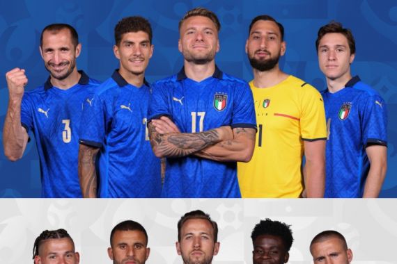 Italia vs Inggris, Berikut Statistik serta Head to Head yang Perlu Diketahui, Gli Azzurri Impresif - JPNN.COM