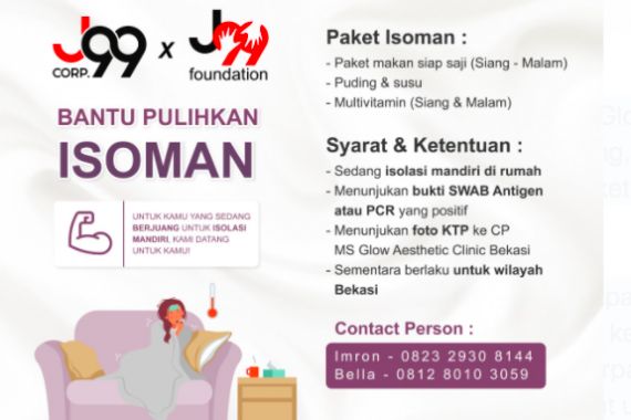 J99 Foundation Salurkan Bantuan untuk Warga Bekasi yang Sedang Isoman - JPNN.COM