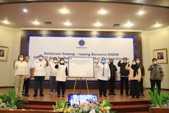 Deklarasi Gotong Royong Melindungi Pekerja dari Dampak PPKM Darurat COVID-19 - JPNN.COM