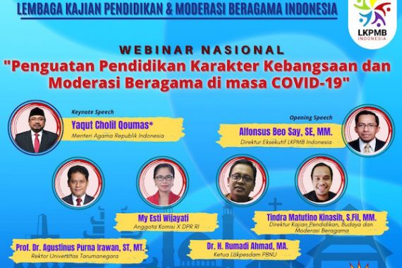 LKPMB Indonesia Dorong Penguatan Pendidikan Karakter Kebangsaan dan Moderasi Beragama - JPNN.COM