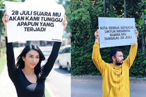 Raffi Ahmad Hingga Tyas Mirasih Turun ke Jalan Angkat Poster, Ternyata.... - JPNN.COM