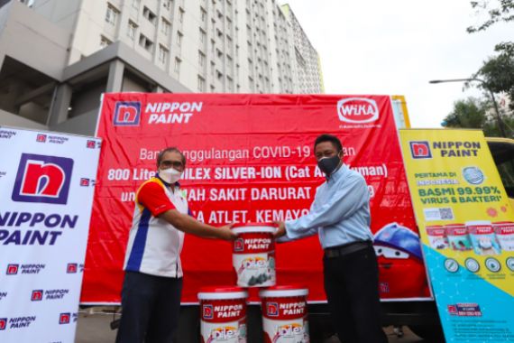 Nippon Paint Lapisi Dinding RSDC Wisma Atlet dengan Cat Anti-Mikroba Silver-Ion - JPNN.COM