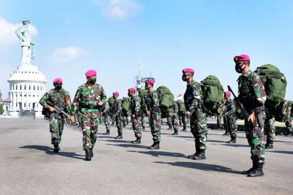 Ratusan Marinir Merangsek ke Pelosok Bogor, Brigjen Achmad: Ini Kekuatan TNI - JPNN.COM