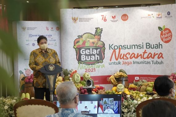 Ekspor Meningkat Tajam, Menko Airlangga Ajak Masyarakat Ikut Mencintai Buah Nusantara - JPNN.COM