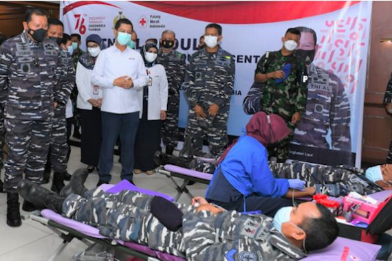 Keren, 1.500 Prajurit TNI AL Laksanakan Donor Darah Konvalesen - JPNN.COM