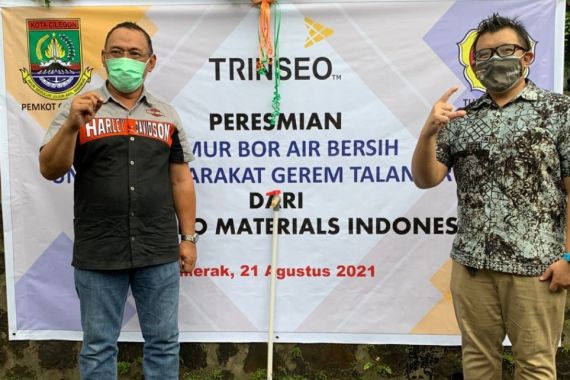 Usaha Trinseo Materials Indonesia Penuhi Kebutuhan Air Bersih Warga Garem Talang - JPNN.COM