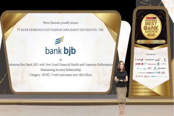 BJB Raih Penghargaan Indonesia Best Bank 2021 dari Warta Ekonomi - JPNN.COM