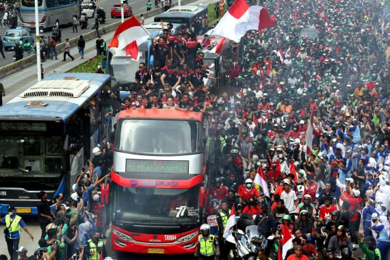 Energi Positif Parade Juara Timnas U-22 Indonesia - JPNN.COM