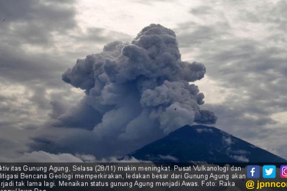 Abu Gunung Agung Diprediksi ke Banyuwangi - JPNN.COM