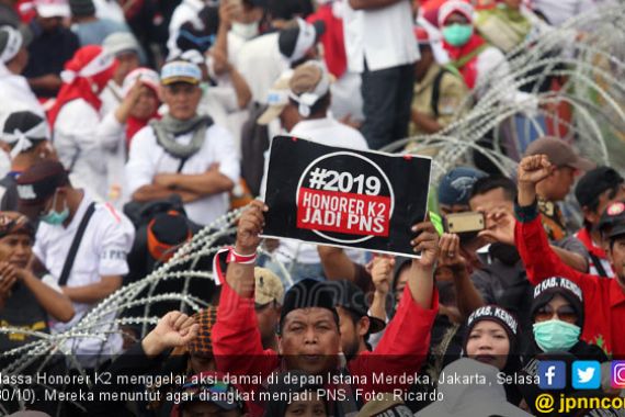 Silatnas Honorer K2 bersama Presiden Jokowi Batal Digelar 17 Maret - JPNN.COM