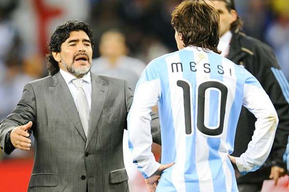 Level Messi Belum Setara Maradona - JPNN.COM