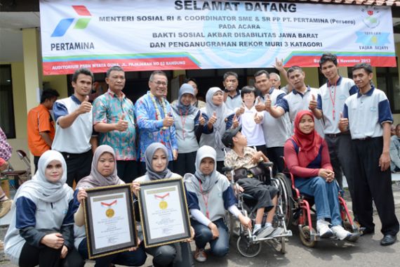 Pertamina Raih Rekor MURI Pemrakarsa Alat Bantu Disabilitas Terbanyak - JPNN.COM